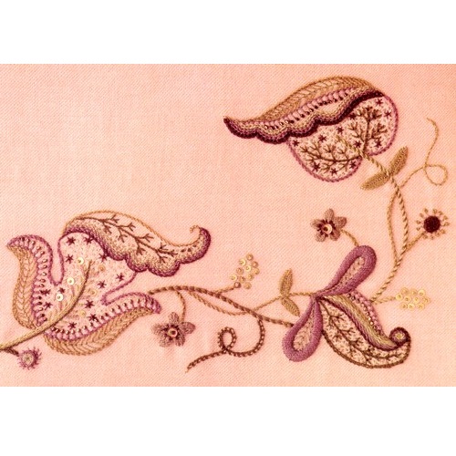 刺繍絵画　江南水郷　サイズ約50×62cm 刺繍と天鵞絨 | 清水三年坂美術館